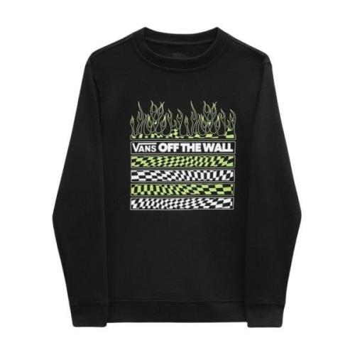 Vans Bomull Logo Sweatshirt - Svart Black, Herr