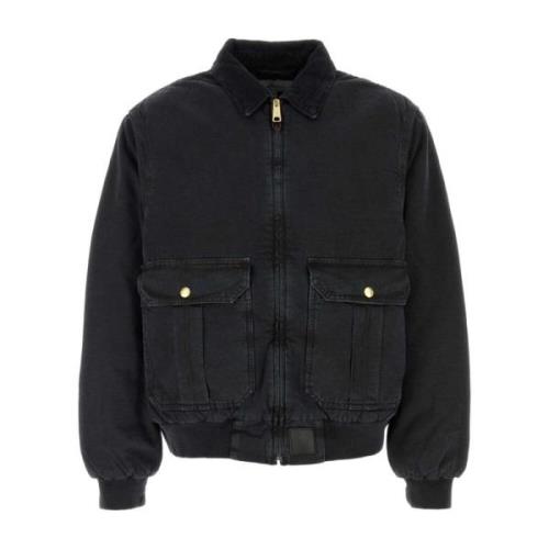 Carhartt Wip Denim Stanton Jacka Black, Herr