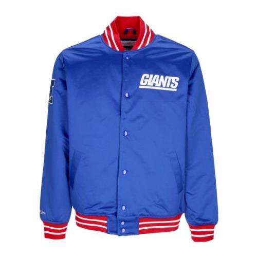 Mitchell & Ness New York Giants Bomberjacka NFL Lagfärger Blue, Herr