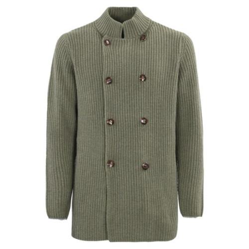 Brunello Cucinelli Grön Ull Kashmir Cardigan Tröja Green, Herr