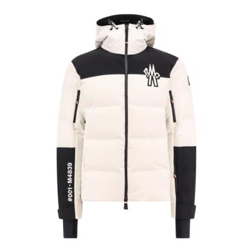 Moncler Recco Technology Vadderad Huva Jacka White, Herr