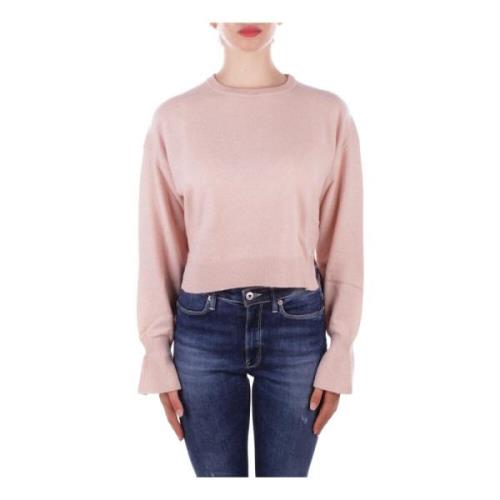 Liu Jo Logo Front Sweaters Collection 1 Pink, Dam