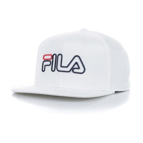 Fila Klassisk platt skärmkeps i ljus vit White, Herr