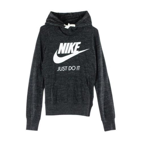 Nike Vintage Svart Hoodie för Kvinnor Black, Dam