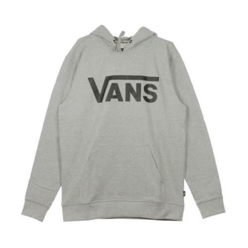 Vans Klassisk Hoodie i Cement Heather/Svart Gray, Herr