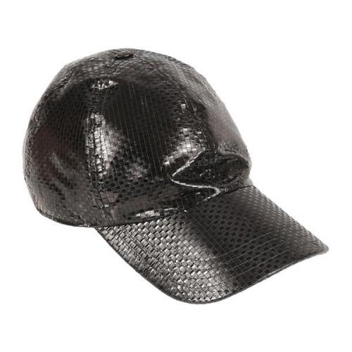 Alexander McQueen Svart Tarpauline Cap Hatt Black, Herr