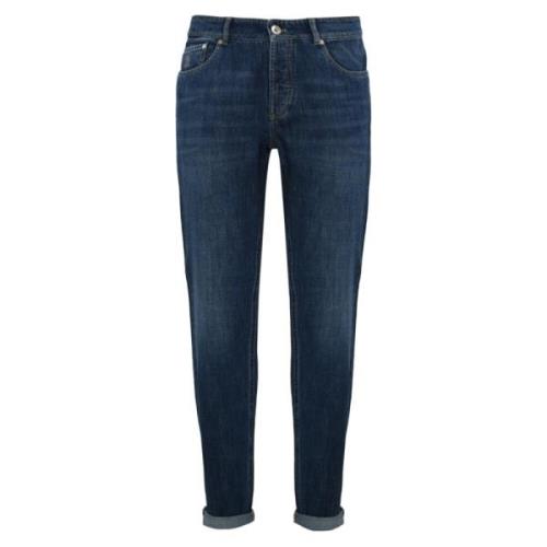 Brunello Cucinelli Bomull Herr Jeans Regular Fit Blue, Herr