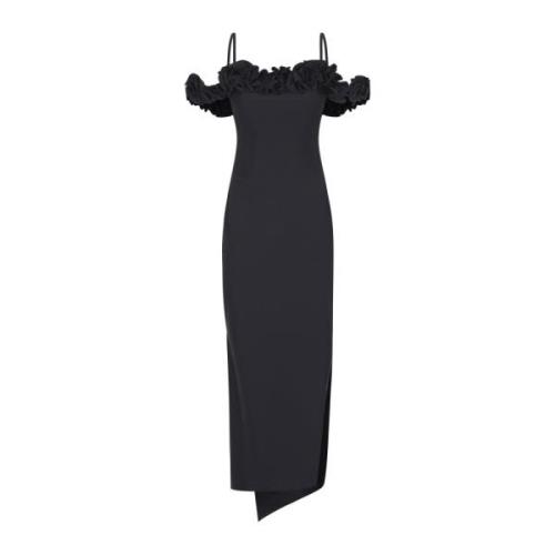 Coperni Svart Ruffle Klänning Black, Dam