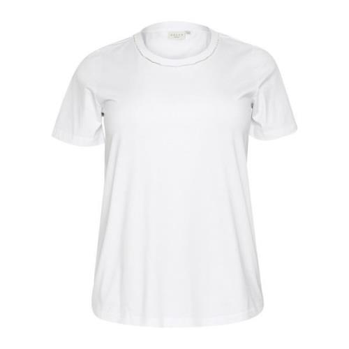 Kaffe Curve Vit T-shirt med korta ärmar White, Dam