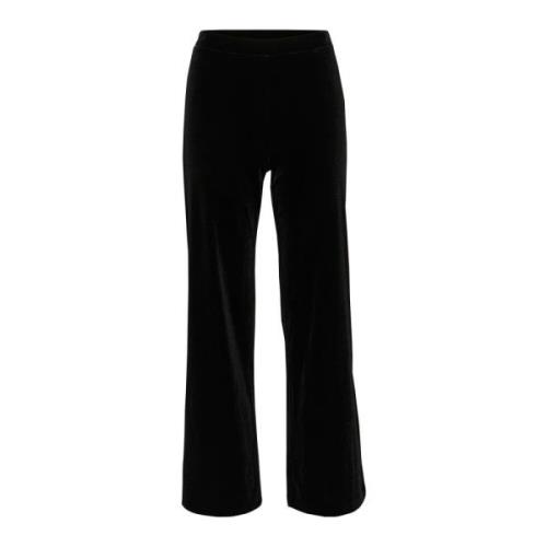 Part Two Svarta Straight-Leg Slim Fit Byxor Black, Dam