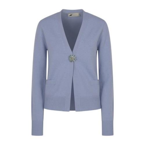 Blumarine Cardigan Sweaters Blue, Dam