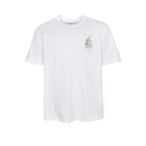 Casablanca Färgglad Båge T-shirt White, Herr