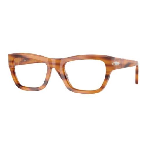 Persol Stiliga Glasögon i Brun Färg Brown, Unisex