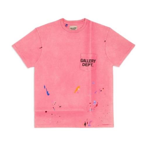 Gallery Dept. Vintage Logo Paint-Splattered T-Shirt Red, Herr