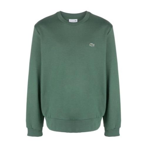 Lacoste Långärmad Sweatshirt med Logopatch Green, Herr