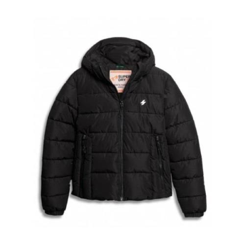 Superdry Sports Puffer Jacka Black, Herr