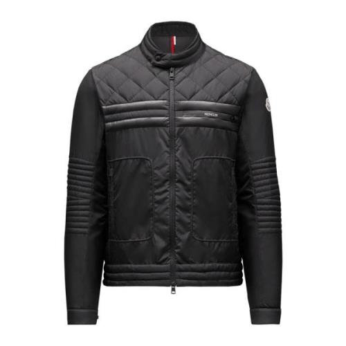 Moncler Sportig Noir Biker Jacka Black, Herr