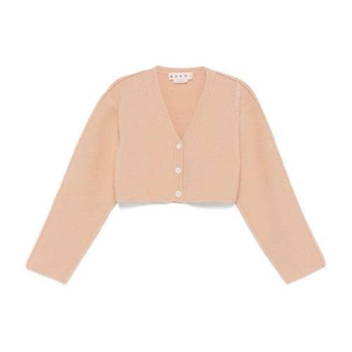 Marni Ljus Persika Cardigan Sweater Pink, Dam