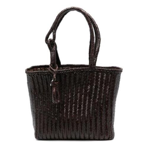 Lemaire Chevron Tote Bag Brown, Dam