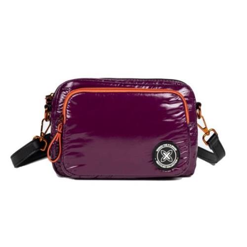 Munich Glansig Crossbody Väskor Purple, Dam