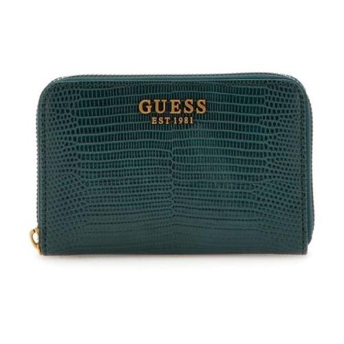 Guess Python Print Mini Plånbok Green, Dam