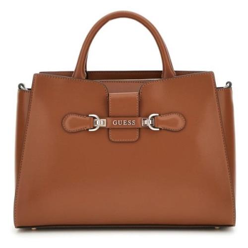 Guess Elegant Satchel Väska Brown, Dam