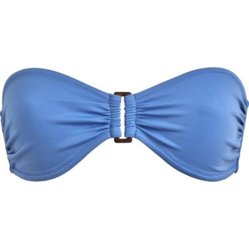 Vilebrequin Solid Bandeau Bikiniöverdel för damer Blue, Dam