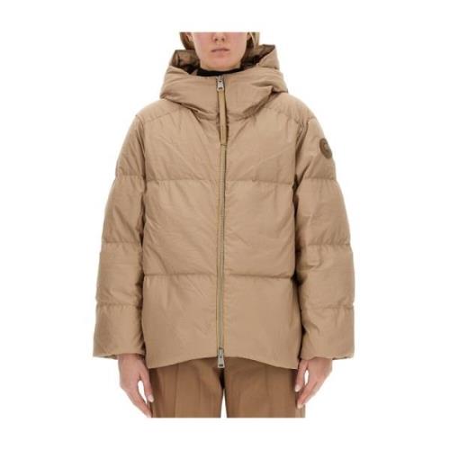 Canada Goose Logotyp Dunjacka, 100% Bomull Beige, Dam