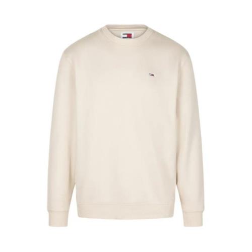 Tommy Jeans Stilig Sweatshirt för Män Beige, Herr