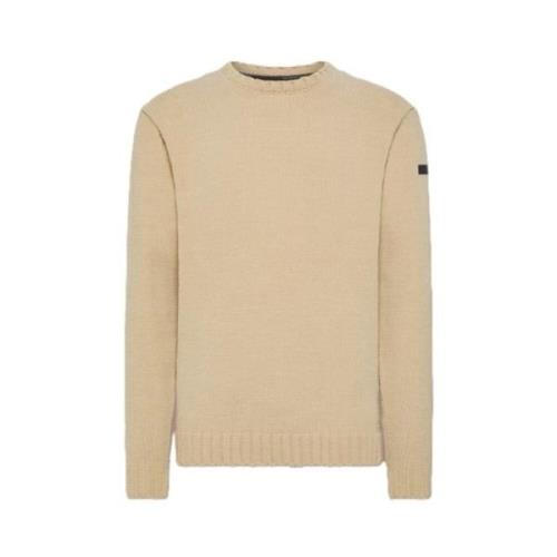 RRD Cinematt Round Knit Beige Sweater Beige, Herr