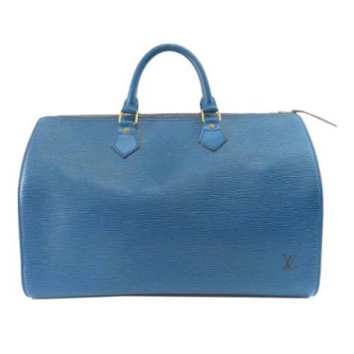 Louis Vuitton Vintage Pre-owned Laeder handvskor Blue, Dam