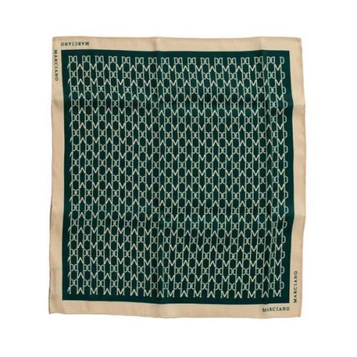 Guess Logo Print Scarves och Foulard Green, Dam