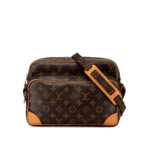 Louis Vuitton Vintage Pre-owned Canvas crossbodyvskor Brown, Dam