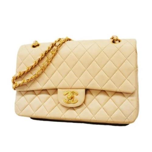 Chanel Vintage Pre-owned Laeder chanel-vskor Beige, Dam