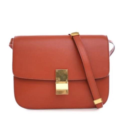 Celine Vintage Pre-owned Laeder crossbodyvskor Orange, Dam