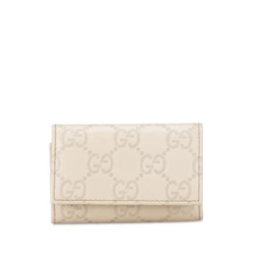 Gucci Vintage Pre-owned Laeder nyckelhllare Beige, Dam