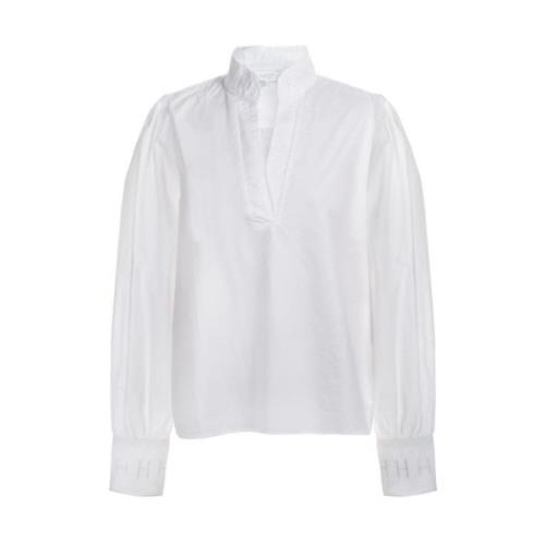 Hést Elegant Poplin Blus White, Dam