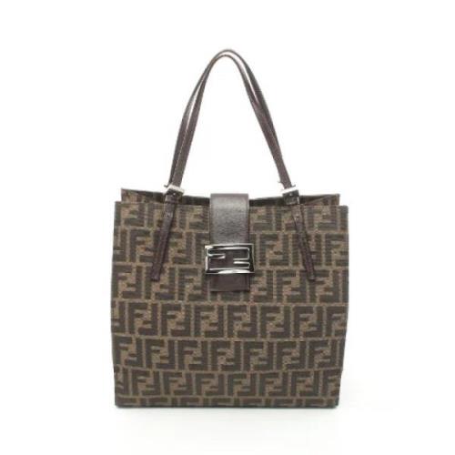 Fendi Vintage Pre-owned Canvas totevskor Brown, Dam