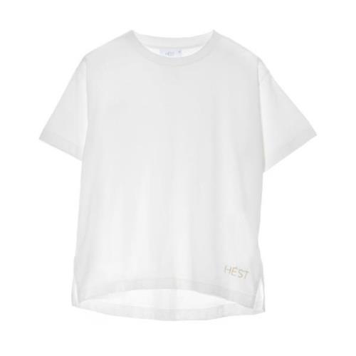 Hést Grundläggande Bomull T-shirt White, Dam