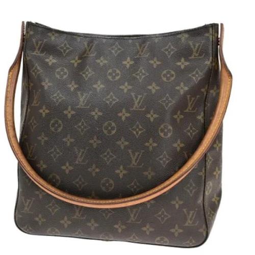 Louis Vuitton Vintage Pre-owned Canvas handvskor Brown, Dam