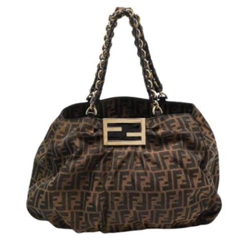 Fendi Vintage Pre-owned Canvas fendi-vskor Black, Dam