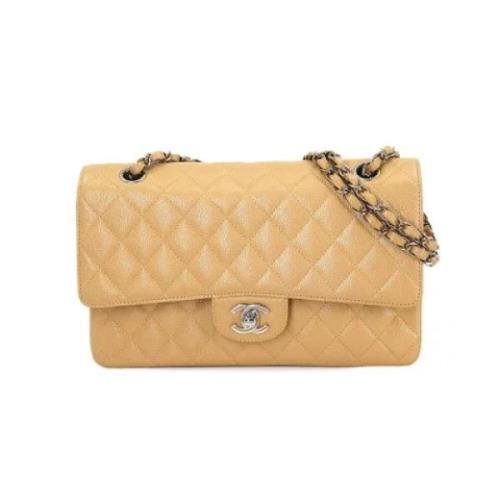 Chanel Vintage Pre-owned Laeder chanel-vskor Beige, Dam