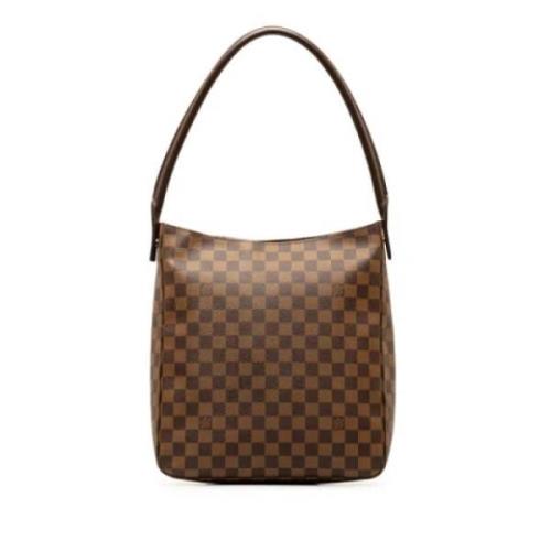 Louis Vuitton Vintage Pre-owned Canvas handvskor Brown, Dam