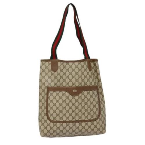 Gucci Vintage Pre-owned Laeder totevskor Beige, Dam