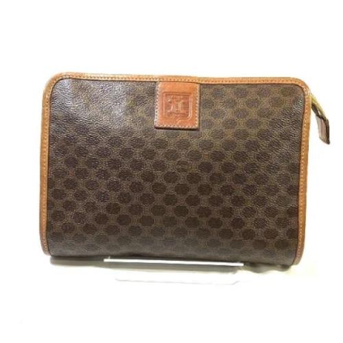 Celine Vintage Pre-owned Laeder kuvertvskor Brown, Dam