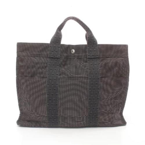 Hermès Vintage Pre-owned Canvas handvskor Brown, Dam