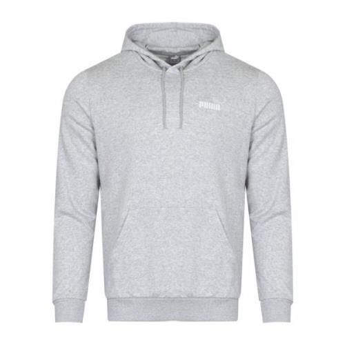 Puma Bomullshoodie med logotyp Gray, Herr