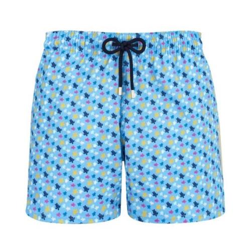 Vilebrequin Regnbåge Stretch Badshorts för Herrar Blue, Herr