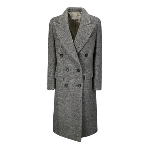 Alberto Biani Boyfriend Coat för en snygg look Gray, Dam