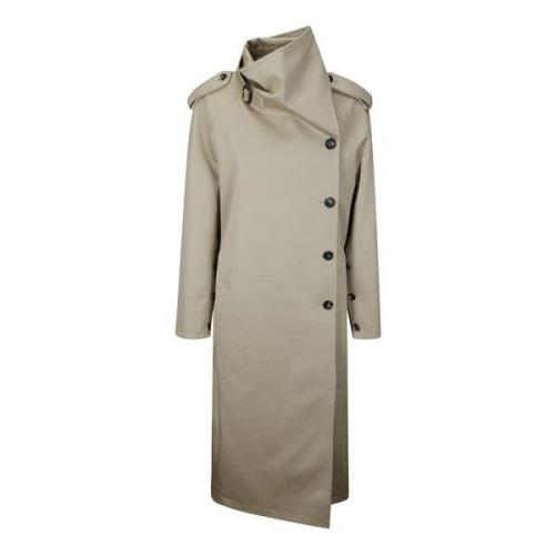 Courrèges Sned Trenchcoat Beige, Dam